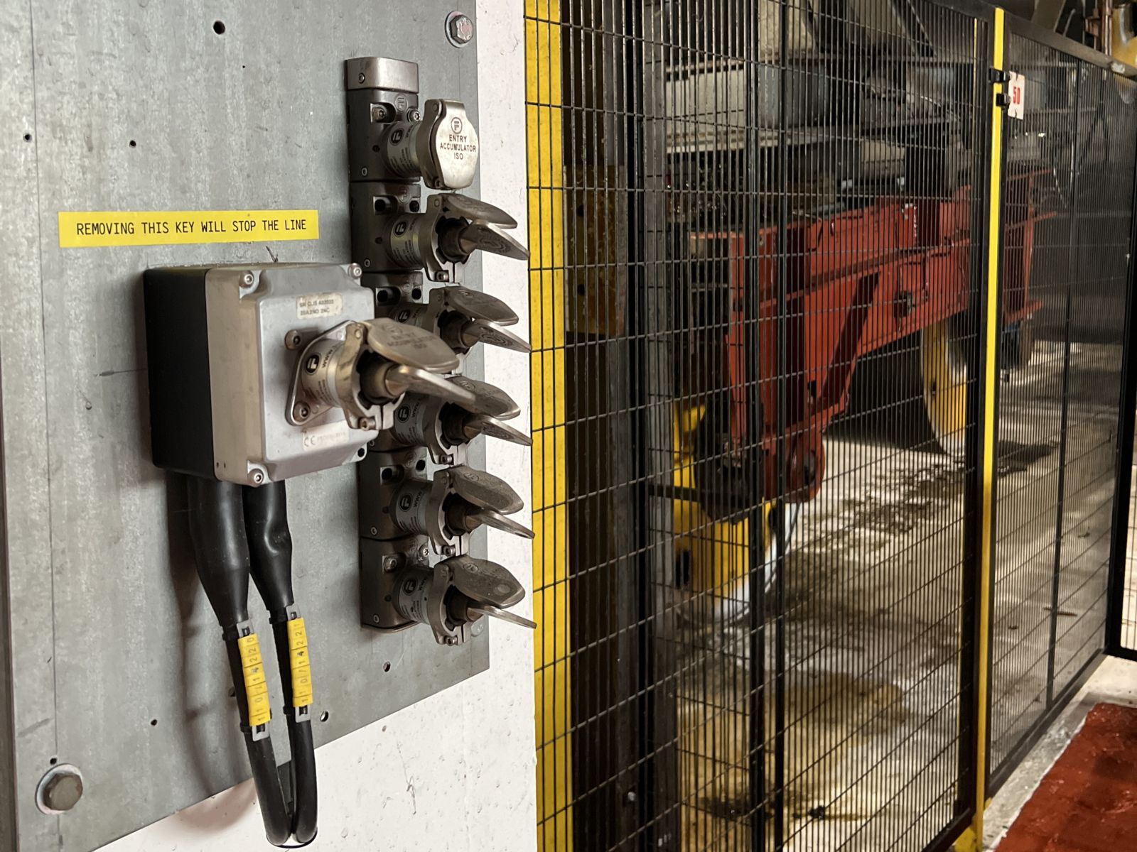 trapped key interlocking in the steel industry